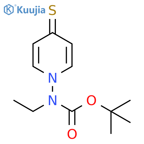 Carbamic acid, ethyl(4-thioxo-1(4H)-pyridinyl)-, 1,1-dimethylethyl ester structure