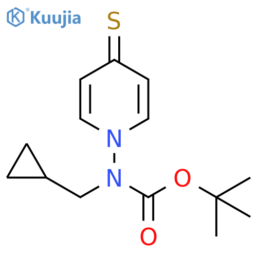 Carbamic acid, (cyclopropylmethyl)(4-thioxo-1(4H)-pyridinyl)-, 1,1-dimethylethyl ester (9CI) structure