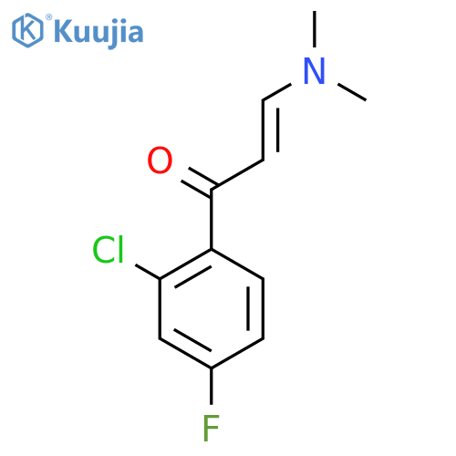 1-(2-Chloro-4-fluorophenyl)-3-(dimethylamino)prop-2-en-1-one structure