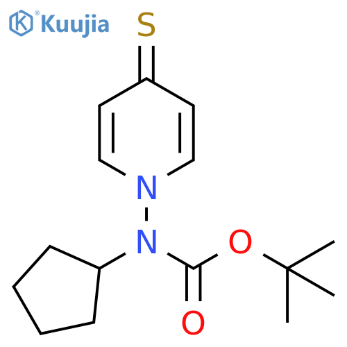 Carbamic acid, cyclopentyl(4-thioxo-1(4H)-pyridinyl)-, 1,1-dimethylethylester structure