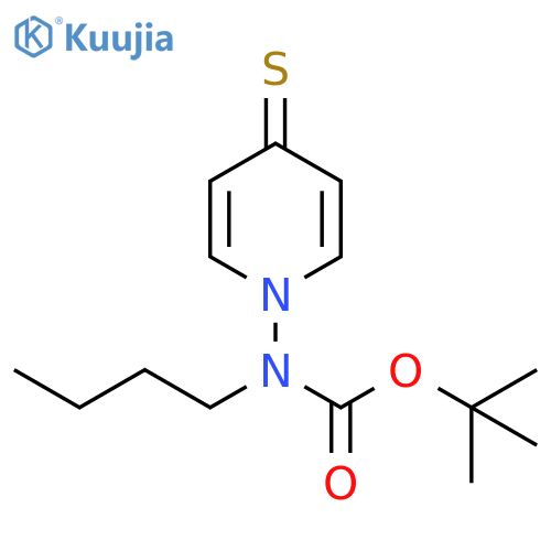 Carbamic acid, butyl(4-thioxo-1(4H)-pyridinyl)-, 1,1-dimethylethyl ester structure