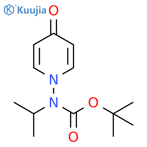 Carbamic acid, (1-methylethyl)(4-oxo-1(4H)-pyridinyl)-,1,1-dimethylethyl ester structure