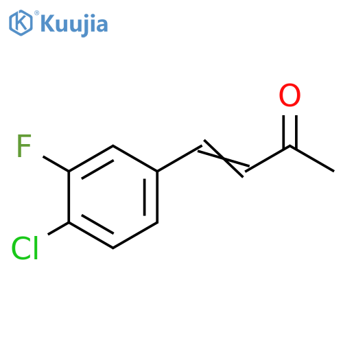 4-(4-chloro-3-fluorophenyl)but-3-en-2-one structure