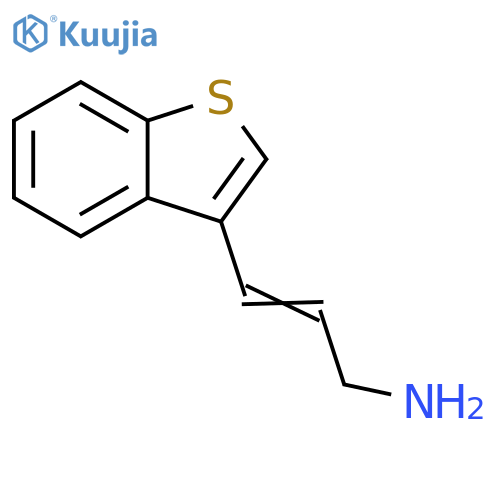 3-(1-benzothiophen-3-yl)prop-2-en-1-amine structure