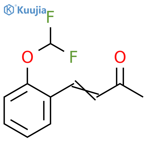 4-2-(difluoromethoxy)phenylbut-3-en-2-one structure