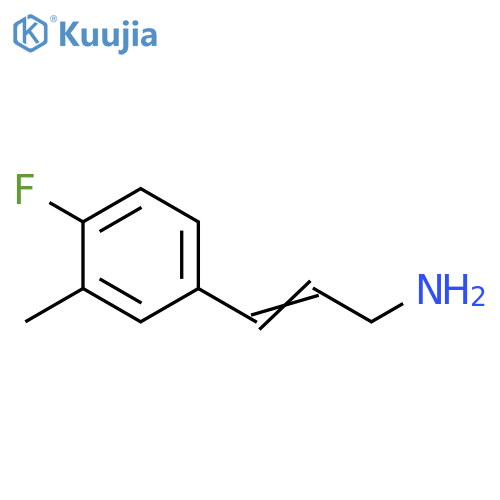 3-(4-fluoro-3-methylphenyl)prop-2-en-1-amine structure