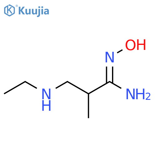 3-(Ethylamino)-n'-hydroxy-2-methylpropanimidamide structure