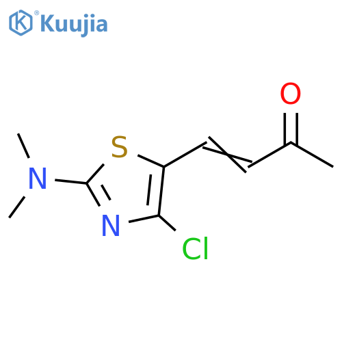 4-4-chloro-2-(dimethylamino)-1,3-thiazol-5-ylbut-3-en-2-one structure