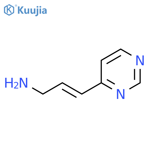 3-(pyrimidin-4-yl)prop-2-en-1-amine structure