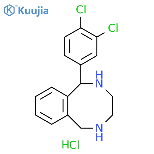 2,5-Benzodiazocine, 1-(3,4-dichlorophenyl)-1,2,3,4,5,6-hexahydro-, hydrochloride (1:2) structure
