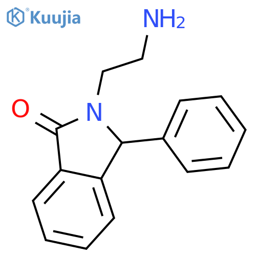 1H-Isoindol-1-one, 2-(2-aminoethyl)-2,3-dihydro-3-phenyl- structure