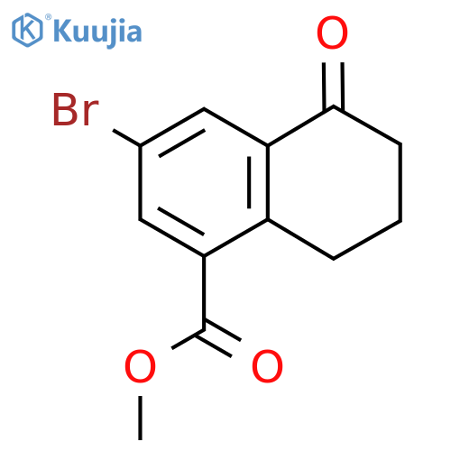 METHYL 3-BROMO-5-OXO-6,7,8-TRIHYDRONAPHTHALENECARBOXYLATE structure