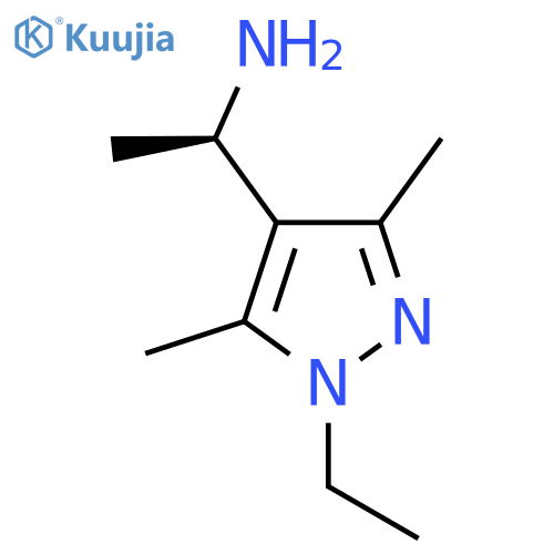 (1R)-1-(1-ethyl-3,5-dimethyl-1H-pyrazol-4-yl)ethan-1-amine structure