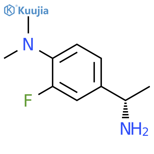 4-(1S)-1-aminoethyl-2-fluoro-N,N-dimethylaniline structure