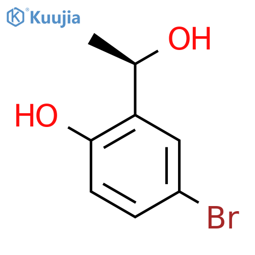 4-bromo-2-(1R)-1-hydroxyethylphenol structure