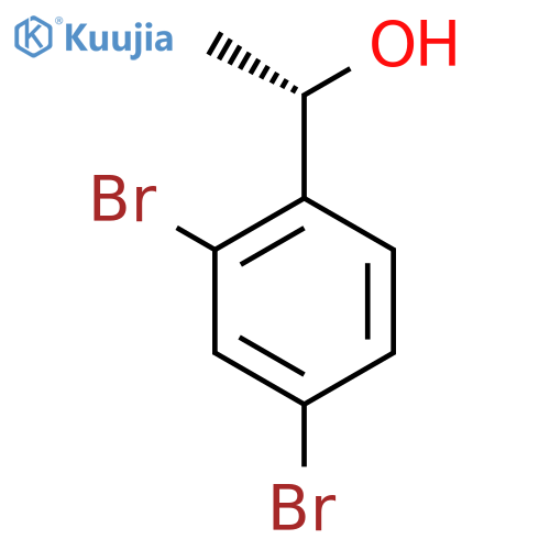 (1S)-1-(2,4-dibromophenyl)ethan-1-ol structure