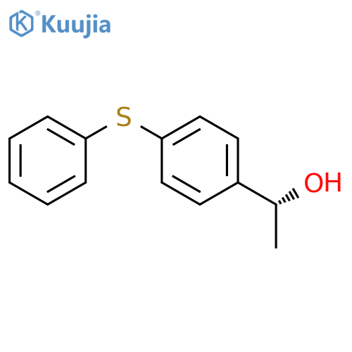 (1R)-1-4-(phenylsulfanyl)phenylethan-1-ol structure
