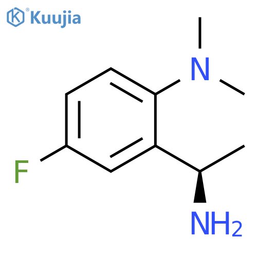 2-(1R)-1-aminoethyl-4-fluoro-N,N-dimethylaniline structure
