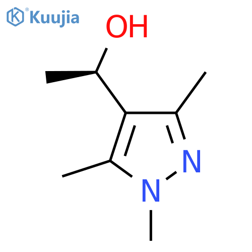 (1R)-1-(trimethyl-1H-pyrazol-4-yl)ethan-1-ol structure