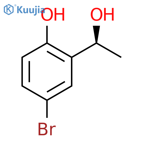 4-bromo-2-(1S)-1-hydroxyethylphenol structure