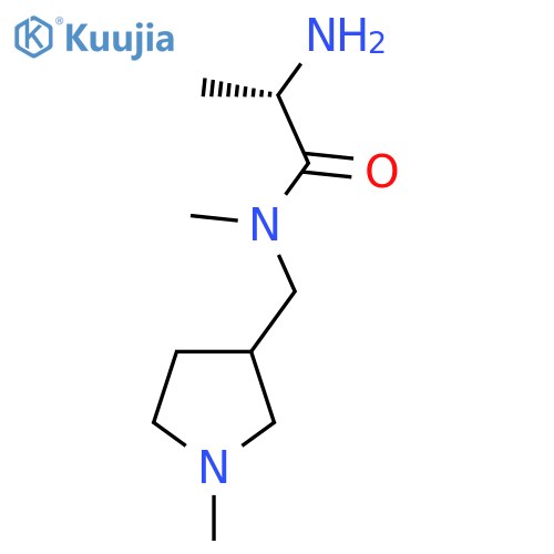 (S)-2-Amino-N-methyl-N-(1-methyl-pyrrolidin-3-ylmethyl)-propionamide structure