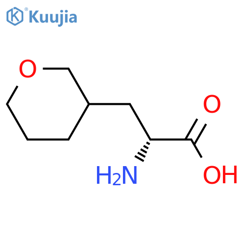 (2R)-2-amino-3-(oxan-3-yl)propanoic acid structure
