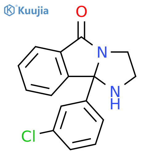 9B-(3-CHLOROPHENYL)-2,3,5,9B-TETRAHYDRO-1H-IMIDAZO(2,1-A)ISOINDOL-5-ONE structure