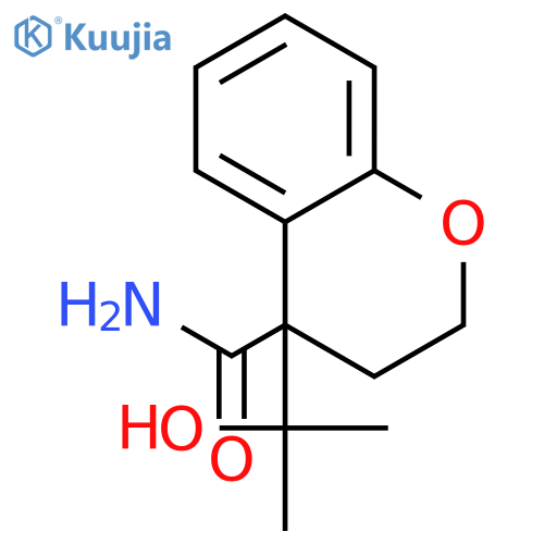 4-(1-hydroxy-1-methylethyl)-chroman-4-carboxylic acid amide structure