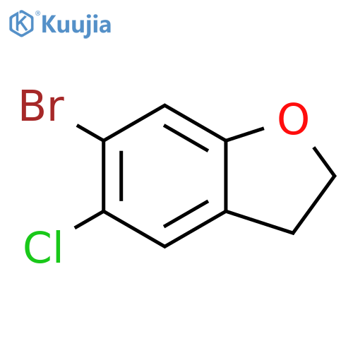 6-bromo-5-chloro-2,3-dihydrobenzofuran structure