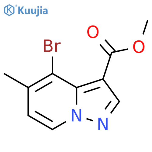 Methyl 4-bromo-5-methylpyrazolo[1,5-a]pyridine-3-carboxylate structure