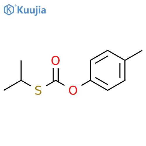 carbonothioic acid, S-(1-methylethyl) O-(4-methylphenyl) ester structure