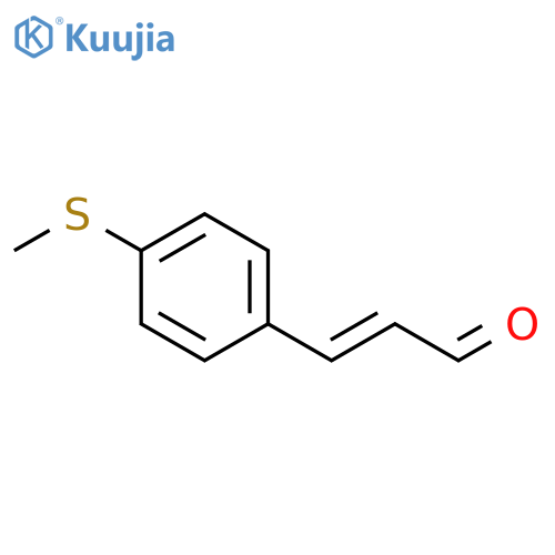 3-4-(methylsulfanyl)phenylprop-2-enal structure
