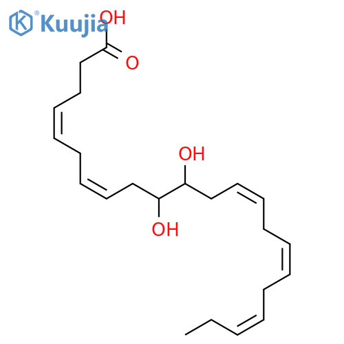 (+/-)-10,11-dihydroxy-4Z,7Z,13Z,16Z,19Z-docosapentaenoic acid structure