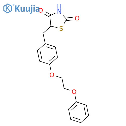 2,4-Thiazolidinedione, 5-[[4-(2-phenoxyethoxy)phenyl]methyl]- structure