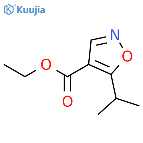 Ethyl 5-isopropylisoxazole-4-carboxylate structure