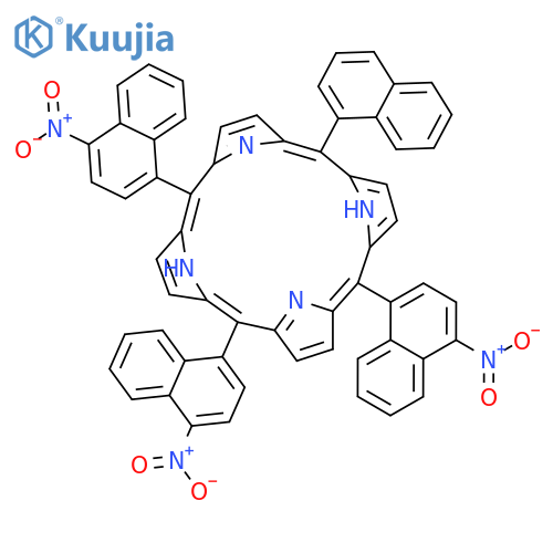 21H,23H-Porphine, 5-(1-naphthalenyl)-10,15,20-tris(4-nitro-1-naphthalenyl)- structure