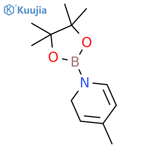 Pyridine, 1,2-dihydro-4-methyl-1-(4,4,5,5-tetramethyl-1,3,2-dioxaborolan-2-yl)- structure