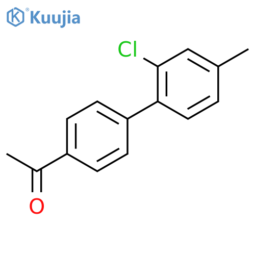 4-Acetyl-2'-chloro-4'-methylbiphenyl structure