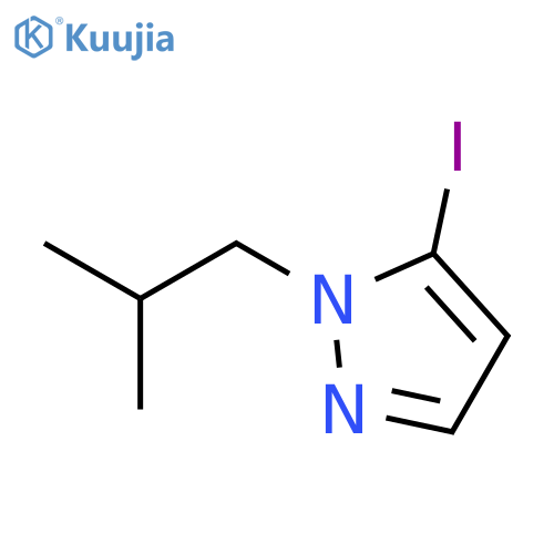 5-iodo-1-isobutyl-1H-pyrazole structure