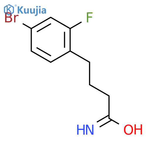 4-(4-bromo-2-fluorophenyl)butanamide structure