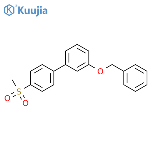 1-3-(Benzyloxy)phenyl-4-methanesulfonylbenzene structure