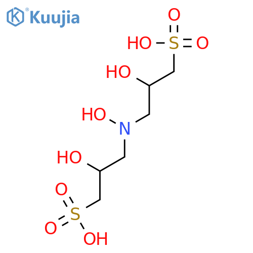 1-Propanesulfonic acid, 3,3'-(hydroxyimino)bis[2-hydroxy- structure