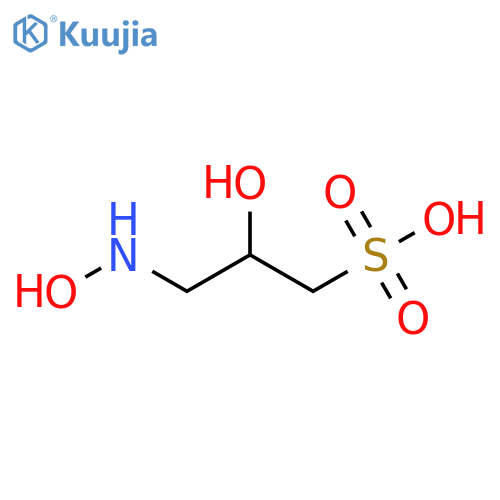 1-Propanesulfonic acid, 2-hydroxy-3-(hydroxyamino)- structure