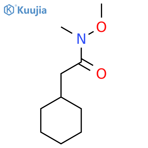 Cyclohexaneacetamide, N-methoxy-N-methyl- structure