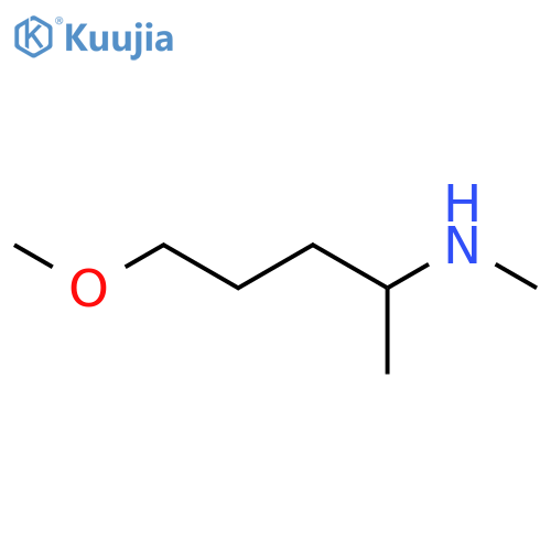 (5-Methoxypentan-2-yl)(methyl)amine structure