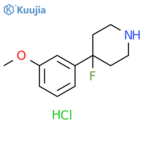 4-fluoro-4-(3-methoxyphenyl)piperidine hydrochloride structure