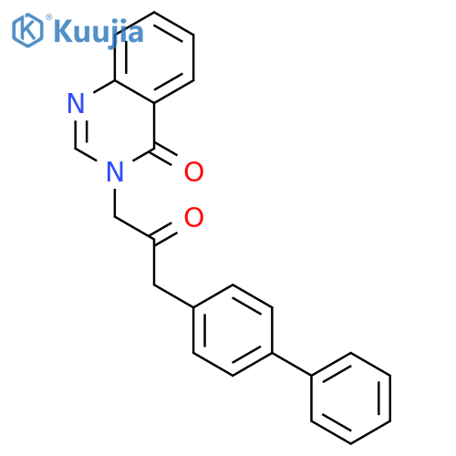 3-[3-(biphenyl-4-yl)-2-oxopropyl]quinazolin-4(3H)-one structure