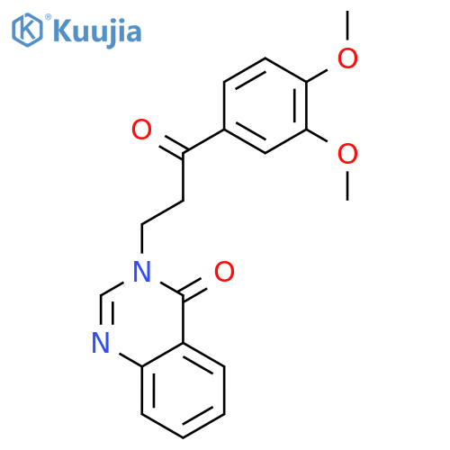 3-[3-(3,4-dimethoxyphenyl)-3-oxopropyl]quinazolin-4(3H)-one structure