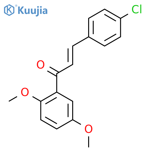 (2E)-3-(4-Chlorophenyl)-1-(2,5-dimethoxyphenyl)prop-2-en-1-one structure