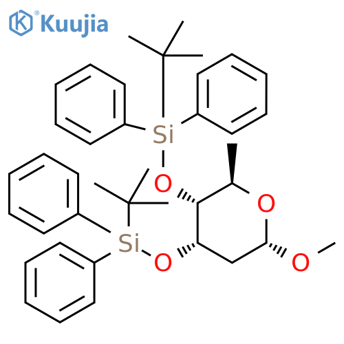 Methyl 2,6-Dideoxy-3,4-bis-O-(1,1-dimethylethyl)diphenylsilyl-α-D-ribo-hexopyranoside structure